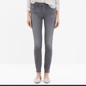 Madewell jeans in dusty grey wash 9 inch